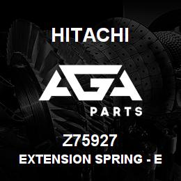 Z75927 Hitachi Construction Machinery Extension Spring - EXTENSION SPRING | AGA Parts