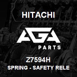 Z7594H Hitachi Construction Machinery Spring - SAFETY RELEASE SPRING | AGA Parts