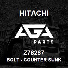Z76267 Hitachi Construction Machinery Bolt - COUNTER SUNK SOCKET BOLT | AGA Parts