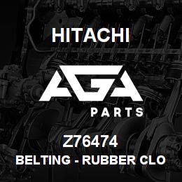 Z76474 Hitachi Construction Machinery Belting - RUBBER CLOTH REKORD 22845 | AGA Parts