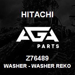 Z76489 Hitachi Construction Machinery Washer - WASHER REKORD 47098 | AGA Parts
