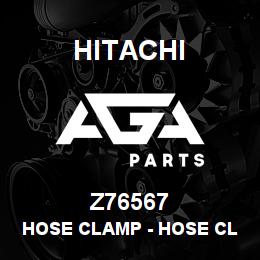 Z76567 Hitachi Construction Machinery Hose Clamp - HOSE CLAMP | AGA Parts