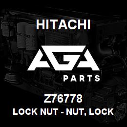 Z76778 Hitachi Construction Machinery Lock Nut - NUT, LOCK LEFT-HAND THREAD | AGA Parts
