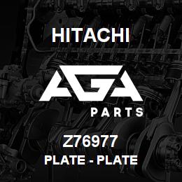 Z76977 Hitachi Construction Machinery Plate - PLATE | AGA Parts
