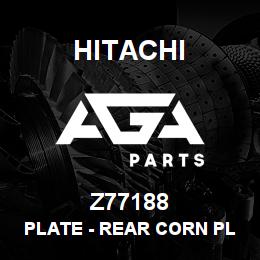 Z77188 Hitachi Construction Machinery Plate - REAR CORN PLATE REKORD 22954 | AGA Parts