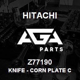 Z77190 Hitachi Construction Machinery Knife - CORN PLATE COUNT.KNIFE REKORD 22846 | AGA Parts