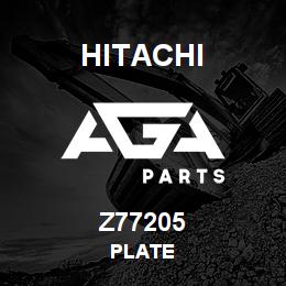 Z77205 Hitachi Construction Machinery PLATE | AGA Parts