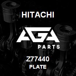 Z77440 Hitachi Construction Machinery PLATE | AGA Parts