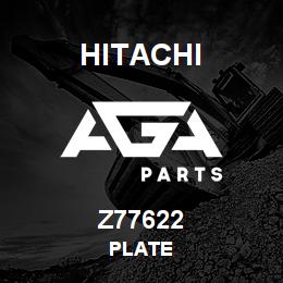 Z77622 Hitachi Construction Machinery PLATE | AGA Parts