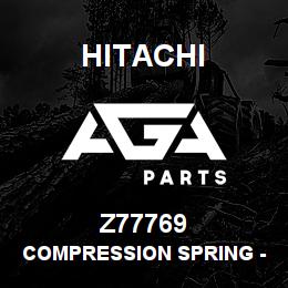 Z77769 Hitachi Construction Machinery Compression Spring - COMPRESSION SPRING | AGA Parts
