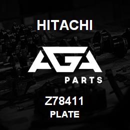 Z78411 Hitachi Construction Machinery PLATE | AGA Parts