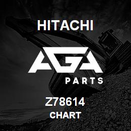 Z78614 Hitachi Construction Machinery CHART | AGA Parts