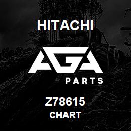 Z78615 Hitachi Construction Machinery CHART | AGA Parts