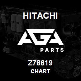Z78619 Hitachi Construction Machinery CHART | AGA Parts