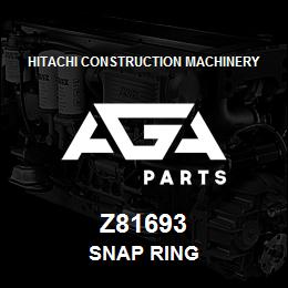 Z81693 Hitachi Construction Machinery SNAP RING | AGA Parts