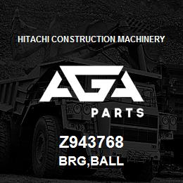 Z943768 Hitachi Construction Machinery BRG,BALL | AGA Parts