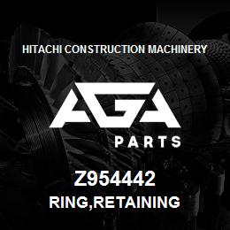 Z954442 Hitachi Construction Machinery RING,RETAINING | AGA Parts