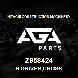 Z958424 Hitachi Construction Machinery S.DRIVER,CROSS | AGA Parts