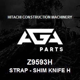 Z9593H Hitachi Construction Machinery Strap - SHIM KNIFE HEAD GUIDE | AGA Parts