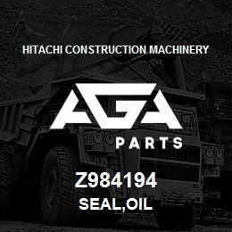 Z984194 Hitachi Construction Machinery SEAL,OIL | AGA Parts