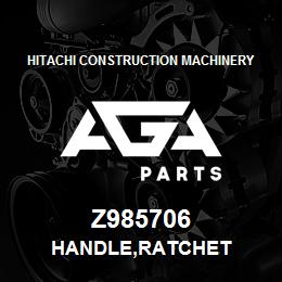 Z985706 Hitachi Construction Machinery HANDLE,RATCHET | AGA Parts