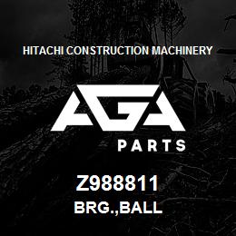 Z988811 Hitachi Construction Machinery BRG.,BALL | AGA Parts