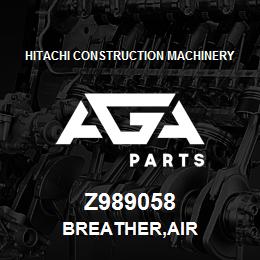 Z989058 Hitachi Construction Machinery BREATHER,AIR | AGA Parts