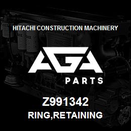 Z991342 Hitachi Construction Machinery RING,RETAINING | AGA Parts