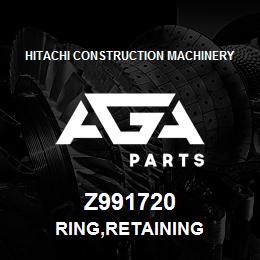Z991720 Hitachi Construction Machinery RING,RETAINING | AGA Parts