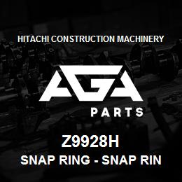 Z9928H Hitachi Construction Machinery Snap Ring - Snap Ring | AGA Parts