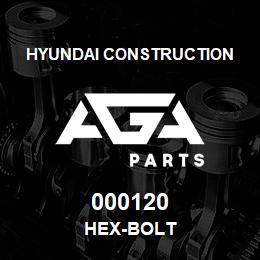 000120 Hyundai Construction HEX-BOLT | AGA Parts
