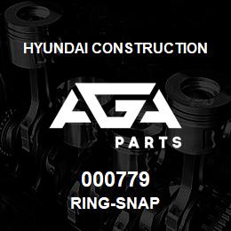 000779 Hyundai Construction RING-SNAP | AGA Parts