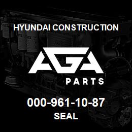 000-961-10-87 Hyundai Construction SEAL | AGA Parts