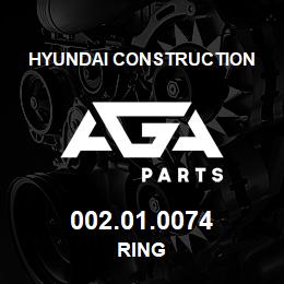 002.01.0074 Hyundai Construction RING | AGA Parts