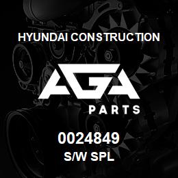 0024849 Hyundai Construction S/W SPL | AGA Parts