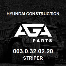 003.0.32.02.20 Hyundai Construction STRIPER | AGA Parts