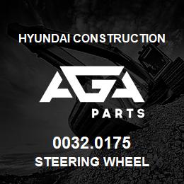 0032.0175 Hyundai Construction STEERING WHEEL | AGA Parts