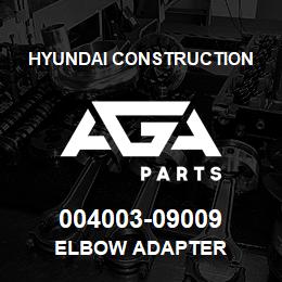 004003-09009 Hyundai Construction ELBOW ADAPTER | AGA Parts