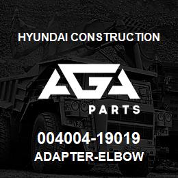 004004-19019 Hyundai Construction ADAPTER-ELBOW | AGA Parts