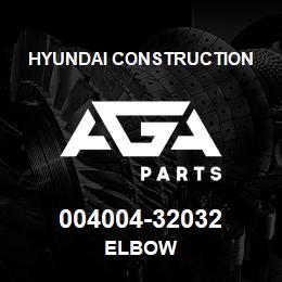 004004-32032 Hyundai Construction ELBOW | AGA Parts
