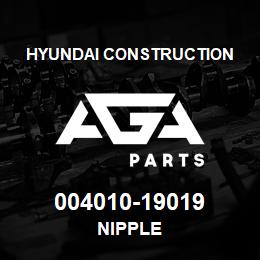 004010-19019 Hyundai Construction NIPPLE | AGA Parts