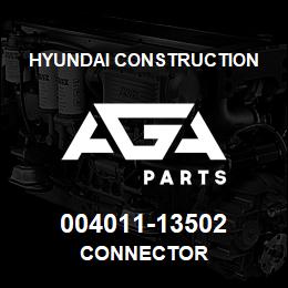 004011-13502 Hyundai Construction CONNECTOR | AGA Parts