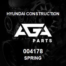 004178 Hyundai Construction SPRING | AGA Parts