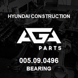 005.09.0496 Hyundai Construction BEARING | AGA Parts