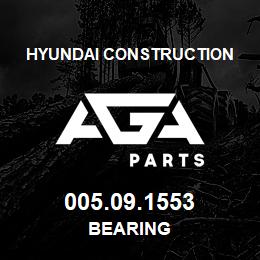 005.09.1553 Hyundai Construction BEARING | AGA Parts