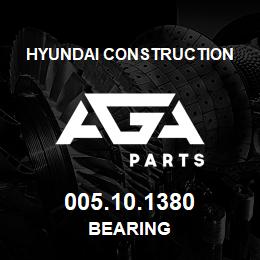 005.10.1380 Hyundai Construction BEARING | AGA Parts