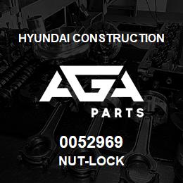 0052969 Hyundai Construction NUT-LOCK | AGA Parts