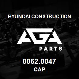 0062.0047 Hyundai Construction CAP | AGA Parts