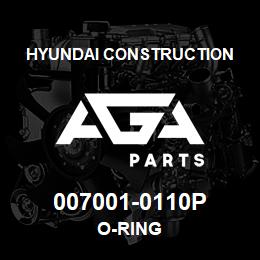 007001-0110P Hyundai Construction O-RING | AGA Parts