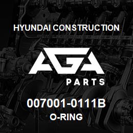 007001-0111B Hyundai Construction O-RING | AGA Parts
